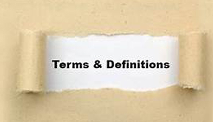 Terms and Definitions