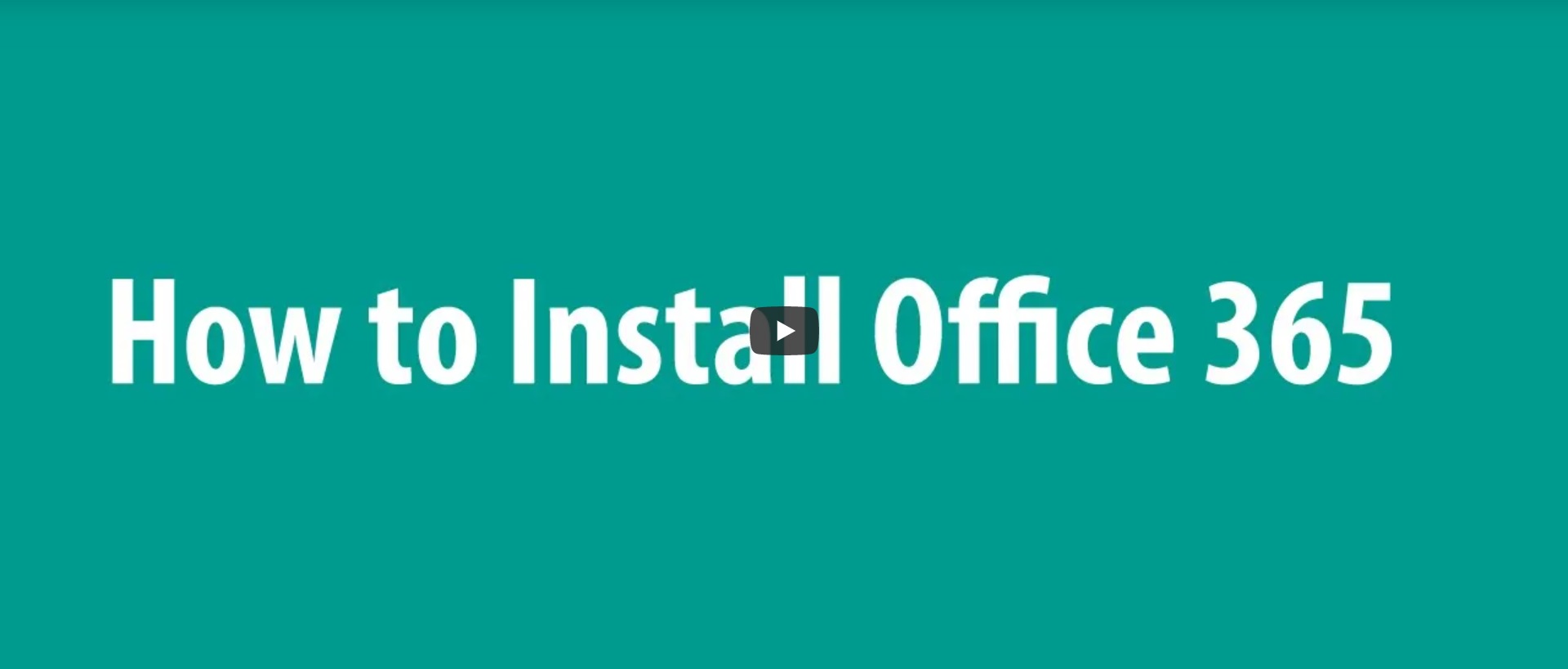 How to Install Office 365