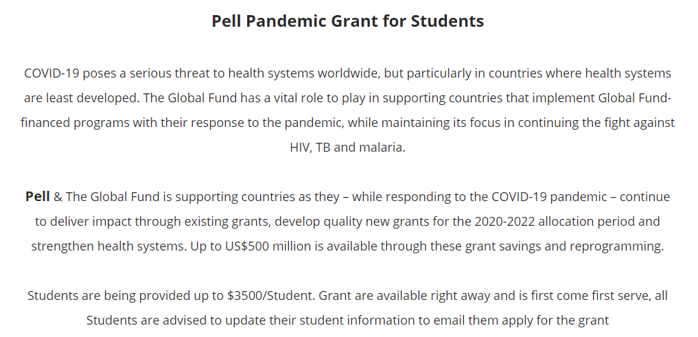 Cares Pandemic Grant Fraud Image 2