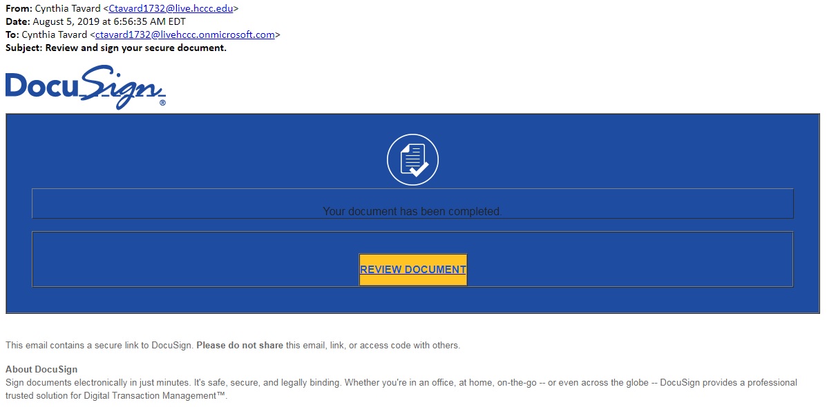 DocuSign Scam