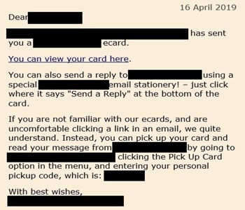 E-Card Scam