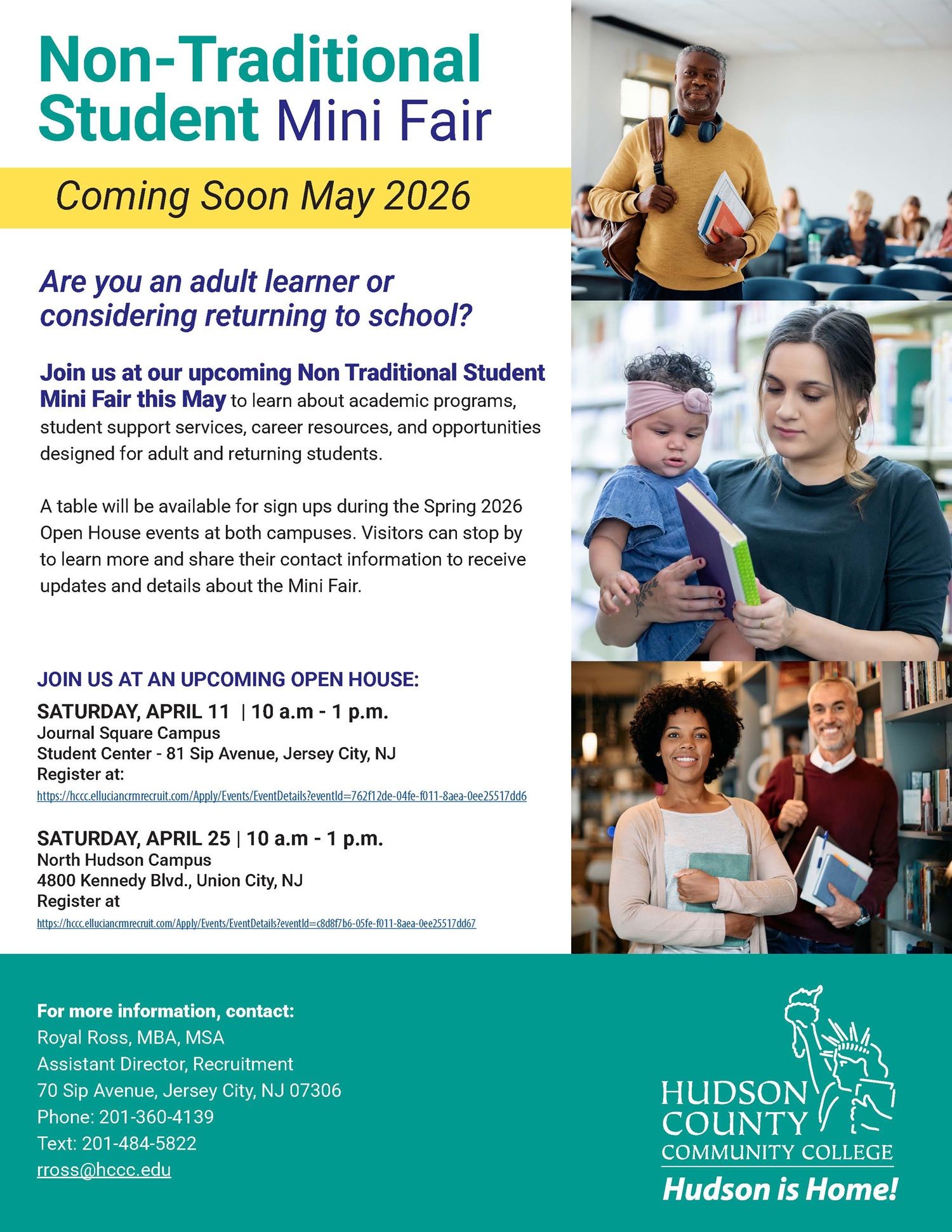 HCCC Spring 2026 Non-Traditional Student Mini Fair