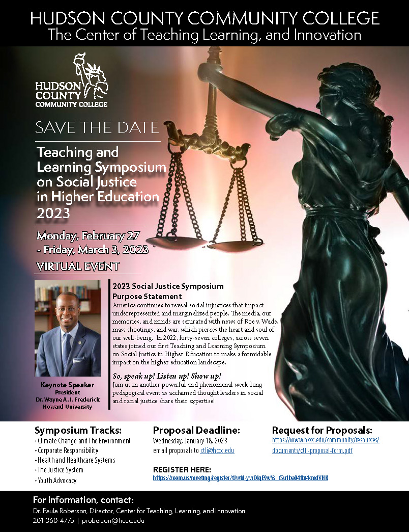 Teaching and Learning Symposium on Social Justice in Higher Education 2023