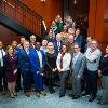 Faculty with Dr. Reber in the Culinary Building