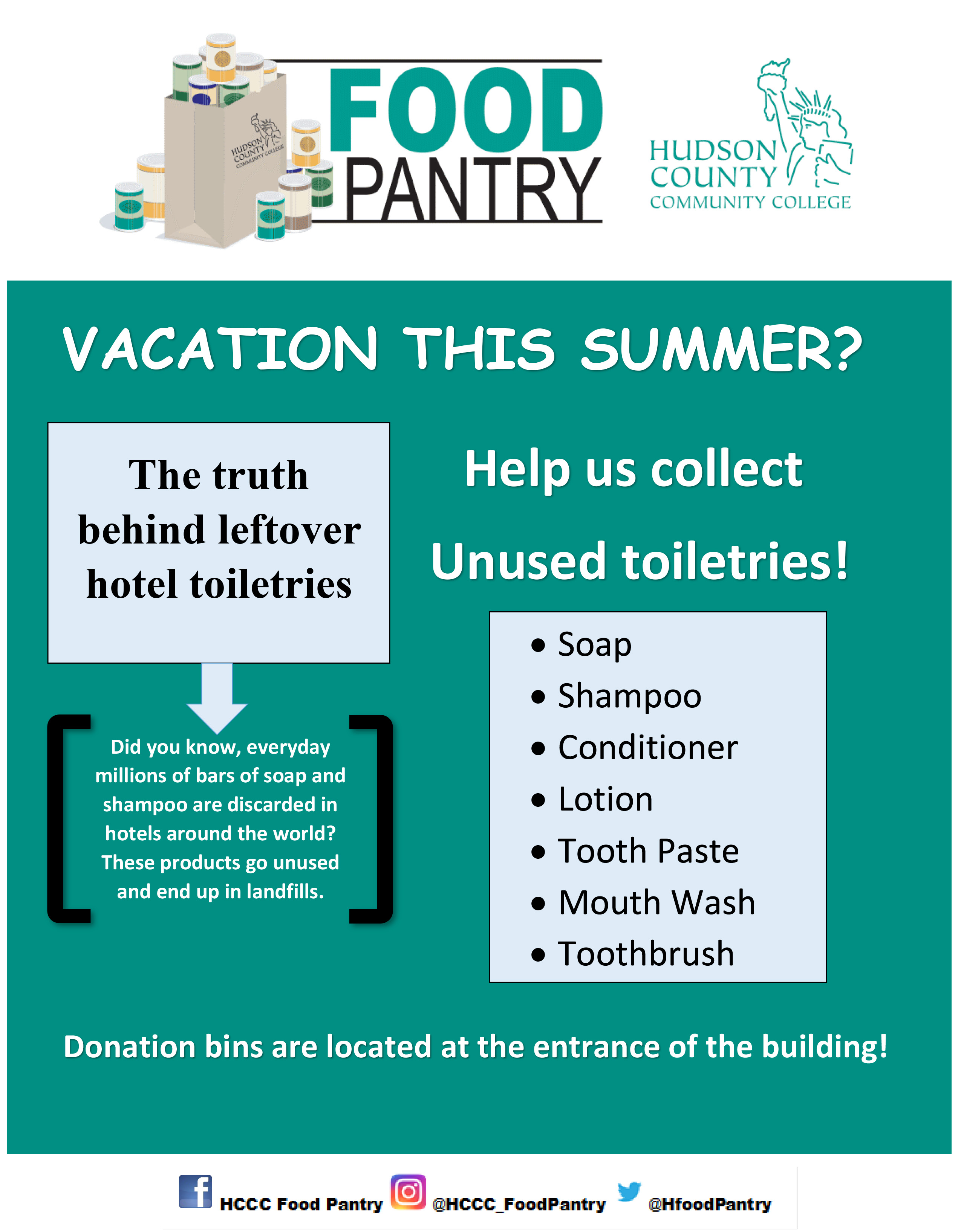 The Food Pantry Summer Flyer.