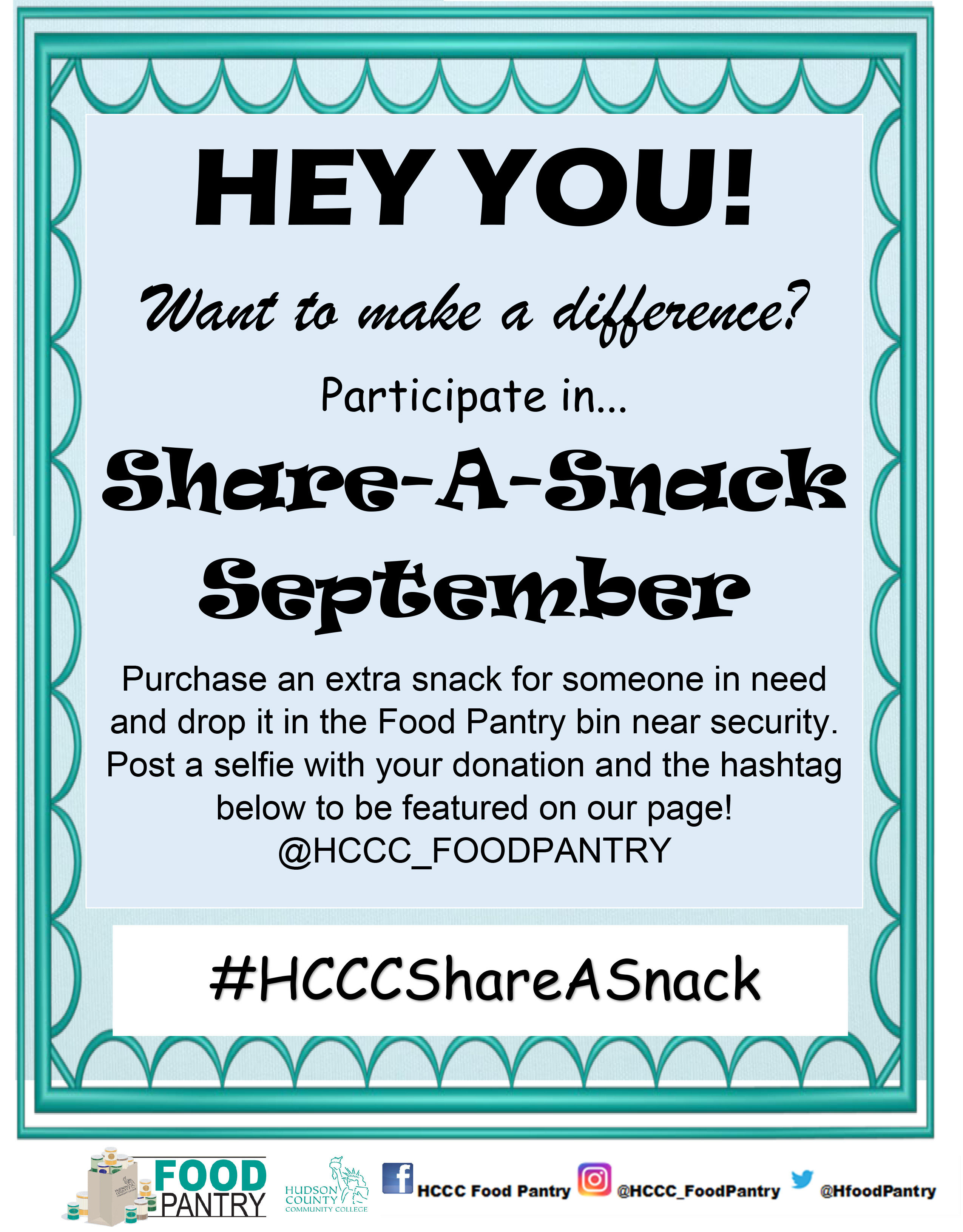 The Share-a-Snack Flyer.