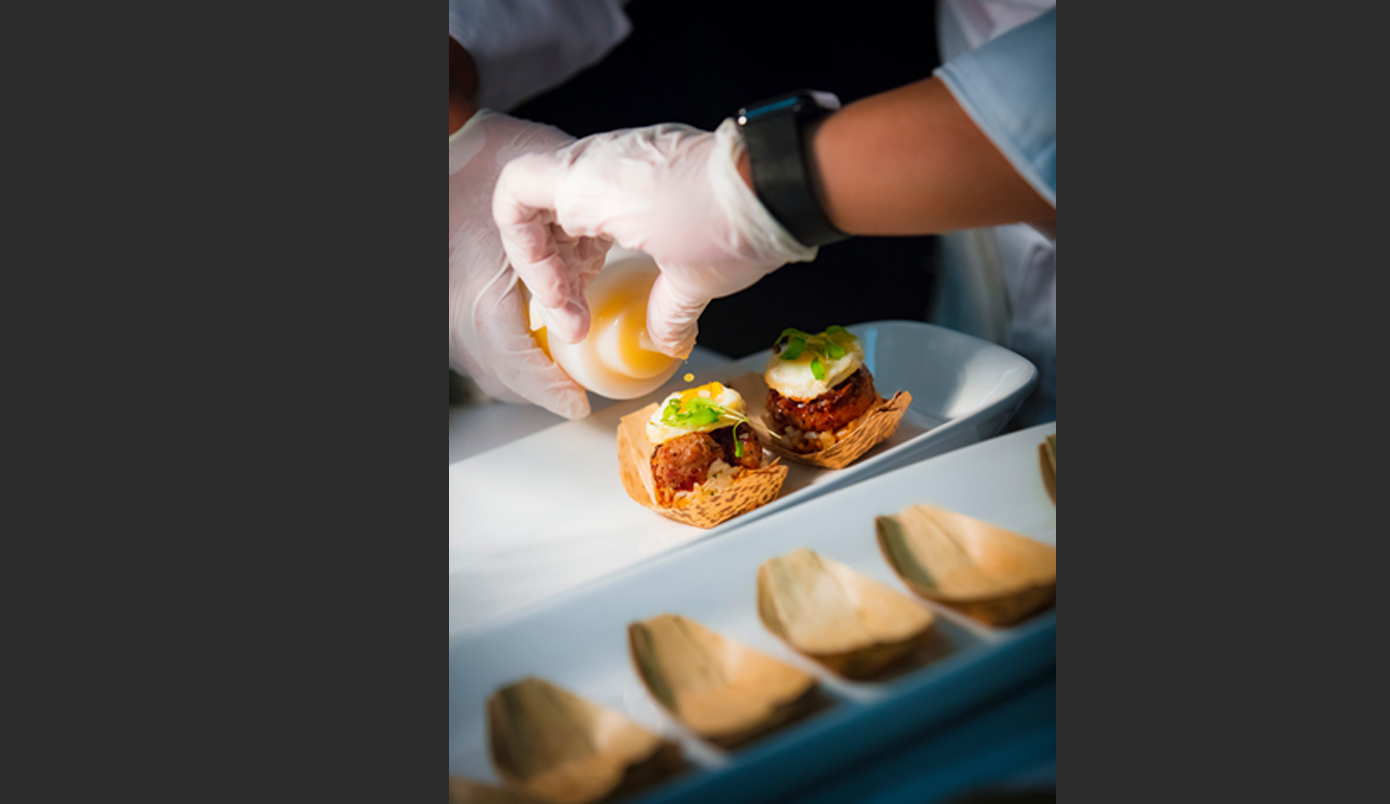 Food being prepared.