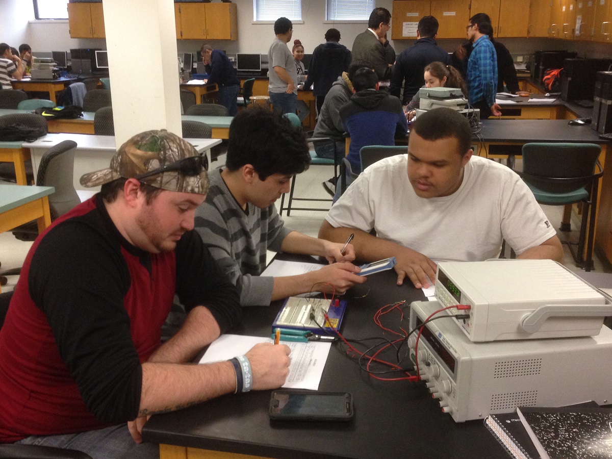 Students engaging in the classroom.