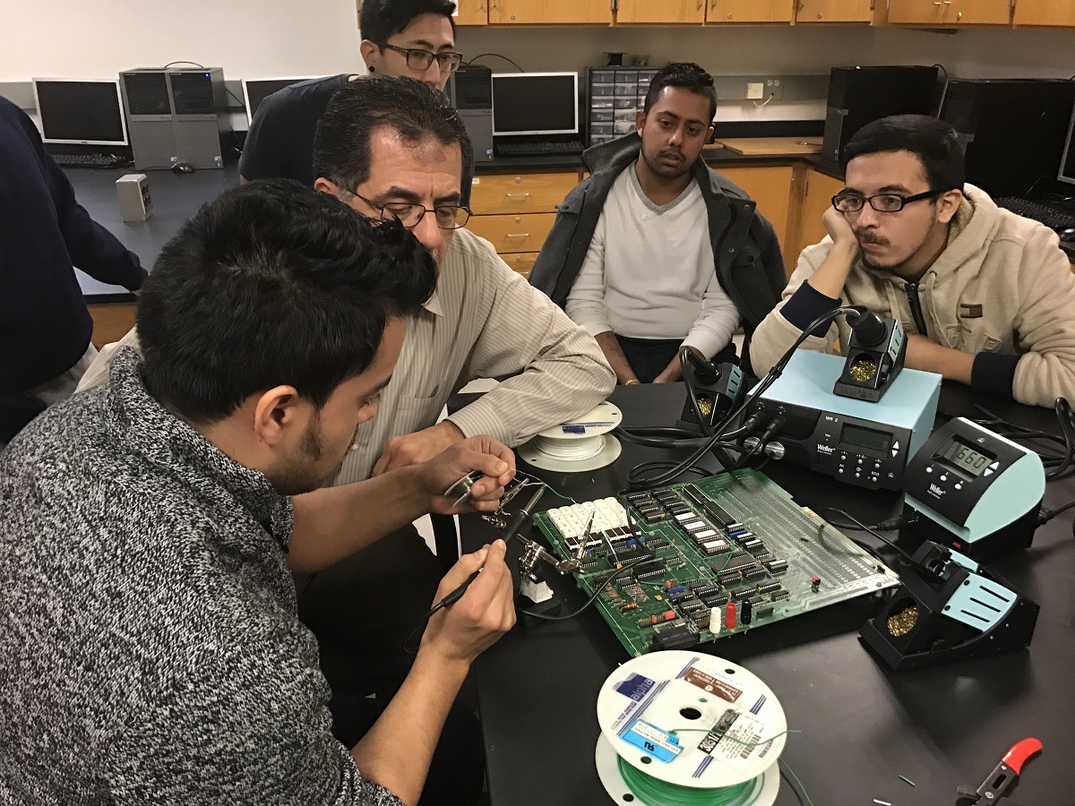 Students engaging in the classroom.