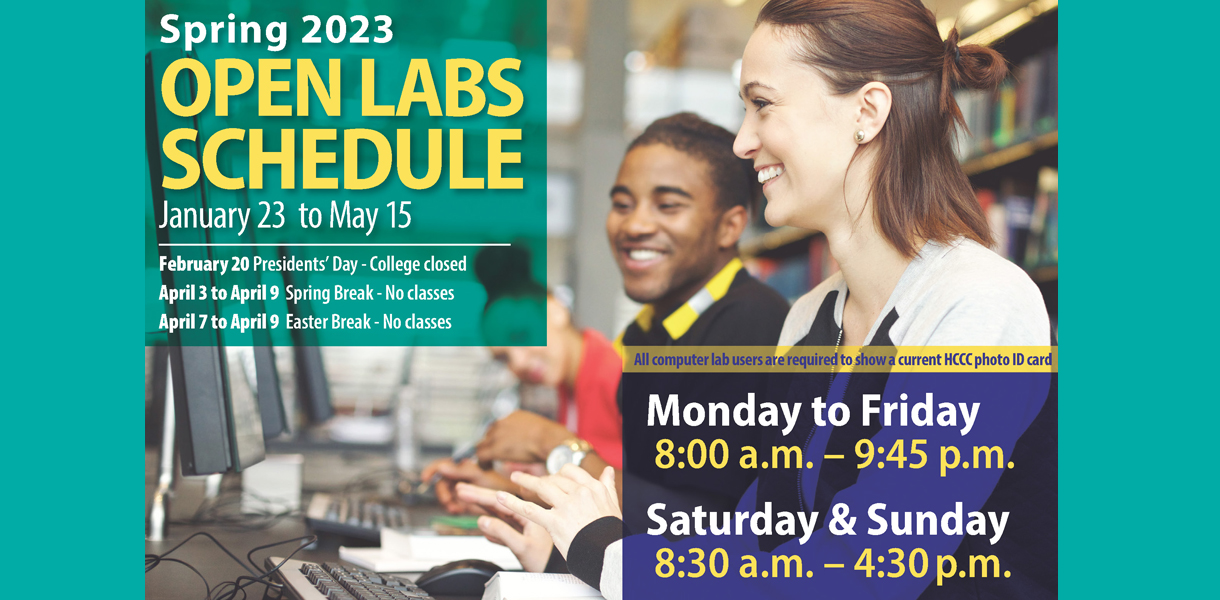 Open Labs Schedule - Spring 2023