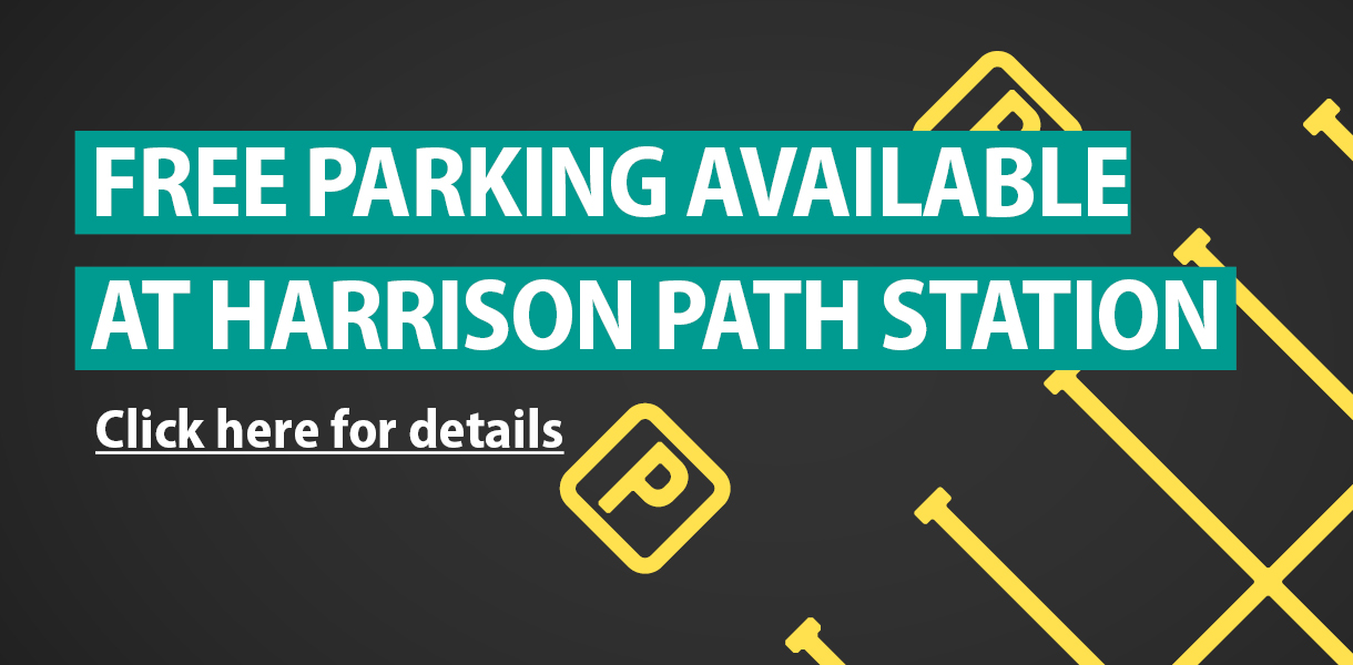 Free Parking Available at Harrison PATH Station