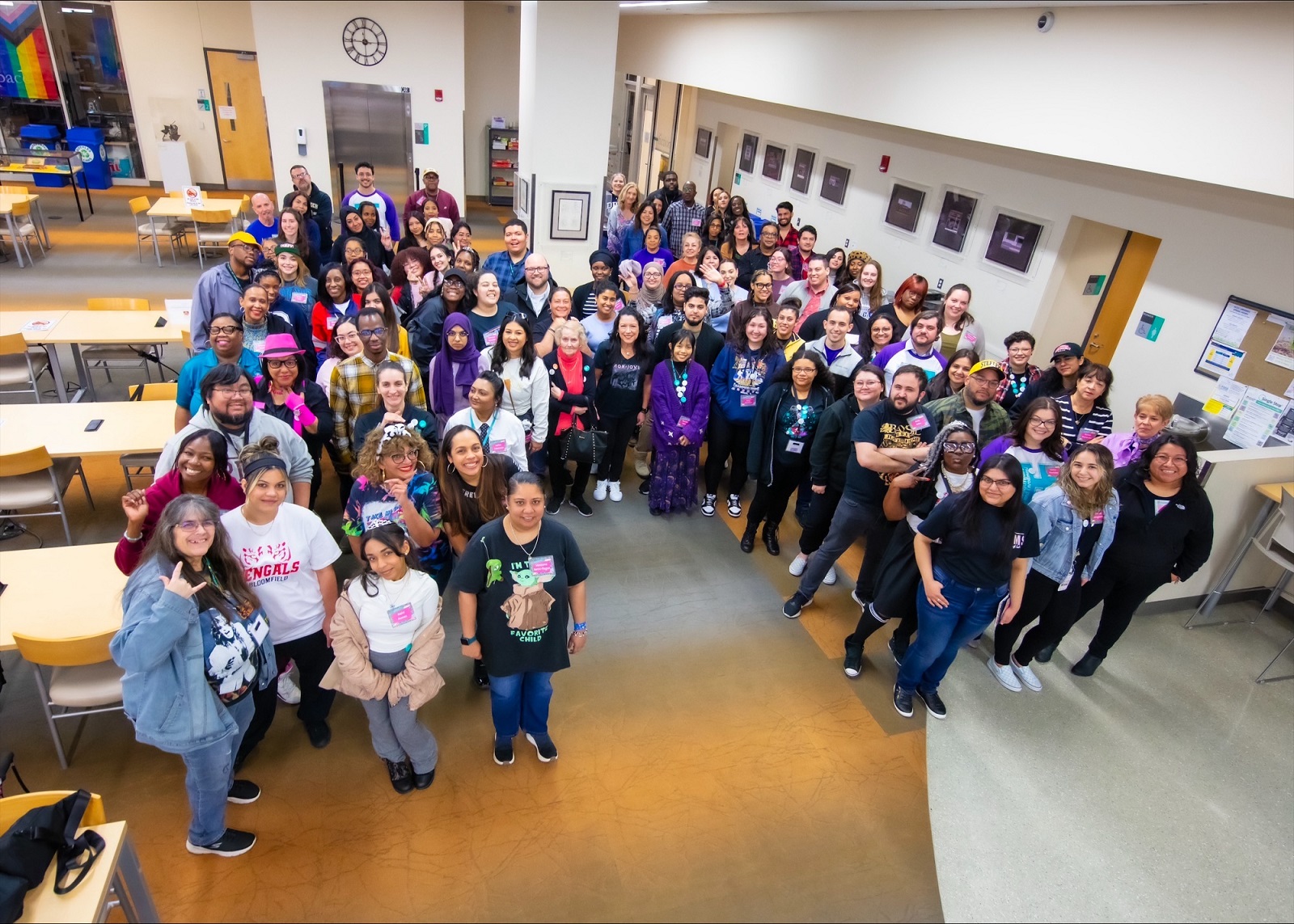 Members of Hudson County Community College’s Student Affairs team are seen here during their annual Professional Development Day convening.