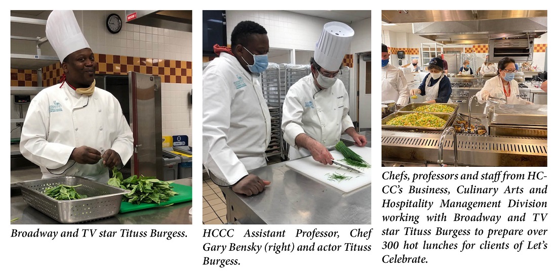 Tituss Burgess and HCCC chefs