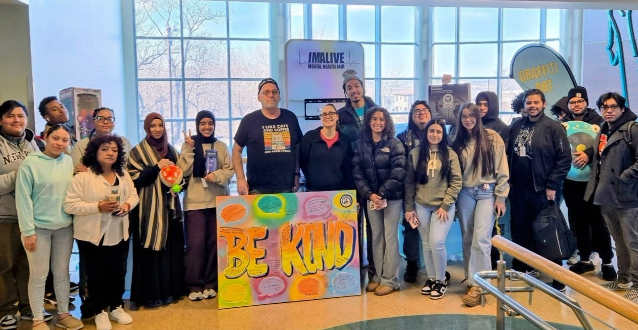 HCCC students at a mental health event.