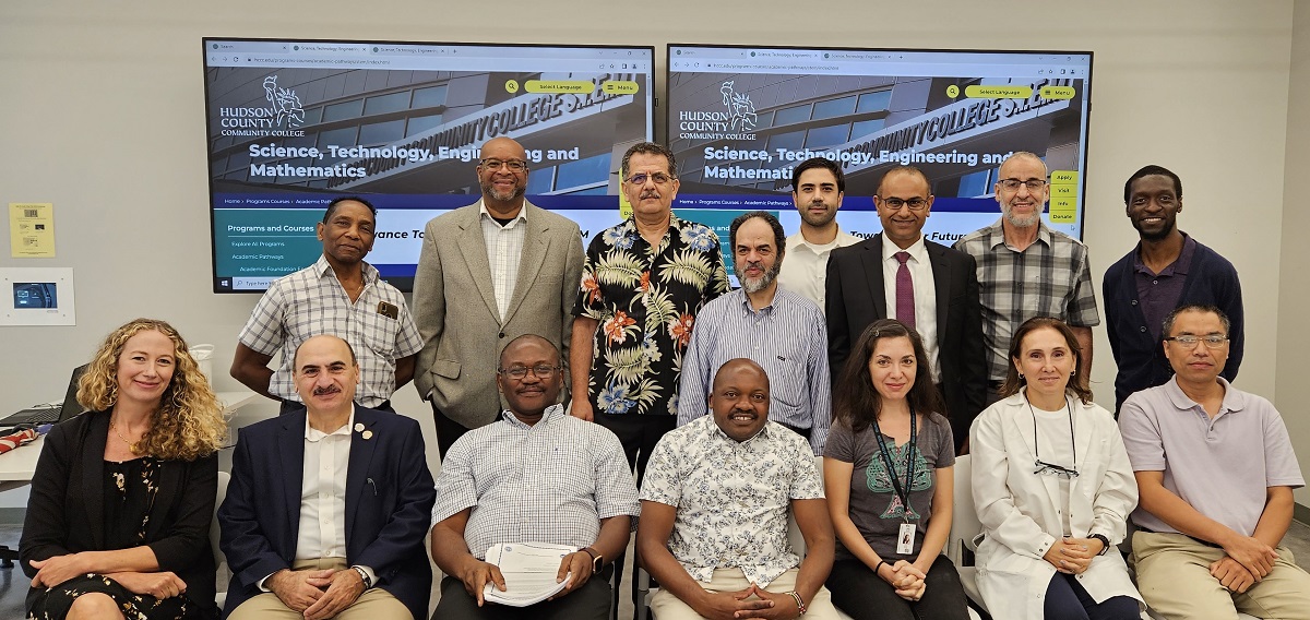 Hudson County Community College School of Science, Technology, Engineering and Mathematics faculty at the beginning of the Fall 2023 semester.