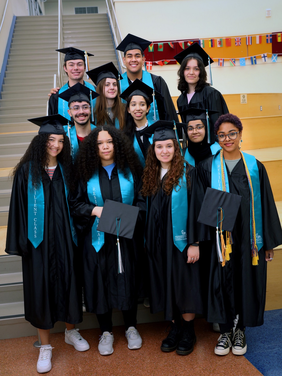 Pictured here, 11 of the 13 HCCC Early College graduates in May 2023.