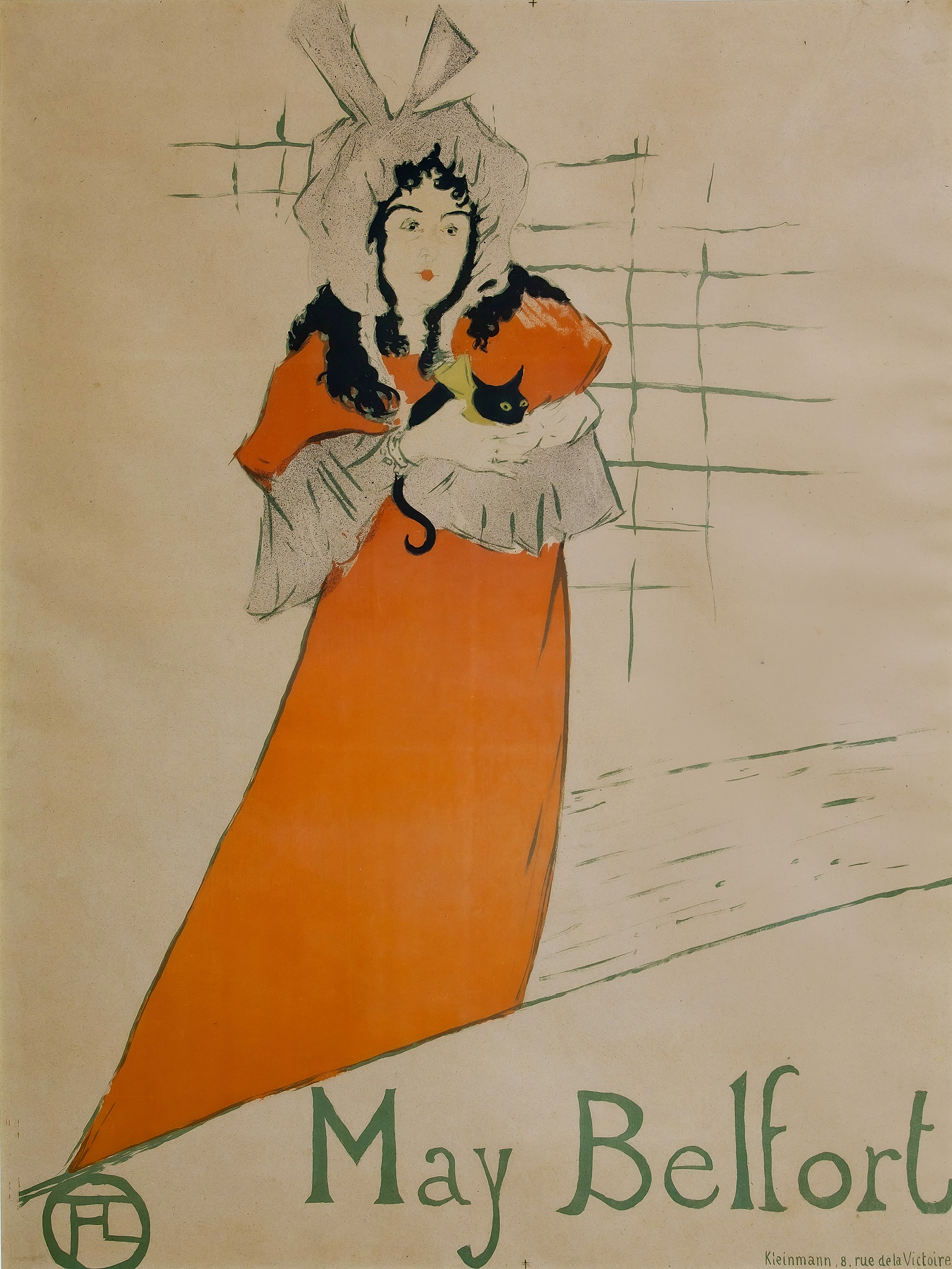 Henri de Toulouse-Lautrec’s May Belfort has a new home right outside of the art history classroom on the fifth floor of the Gabert Library. 