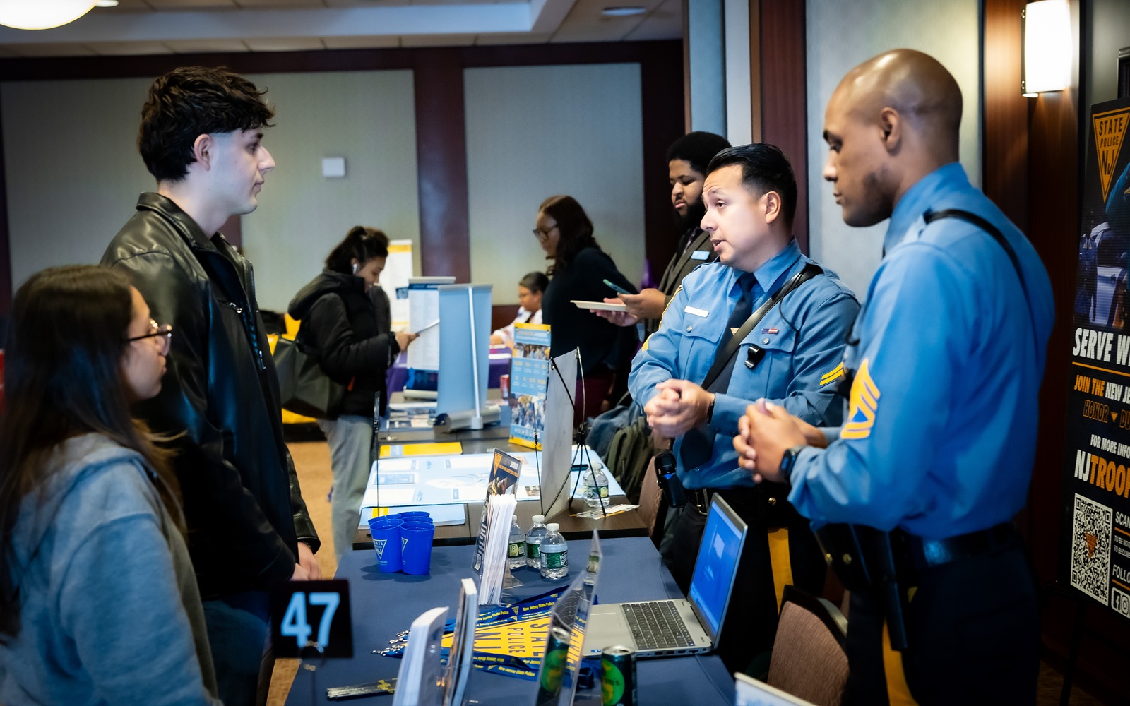 Pictured here, HCCC students at a Career and Tech Fair.