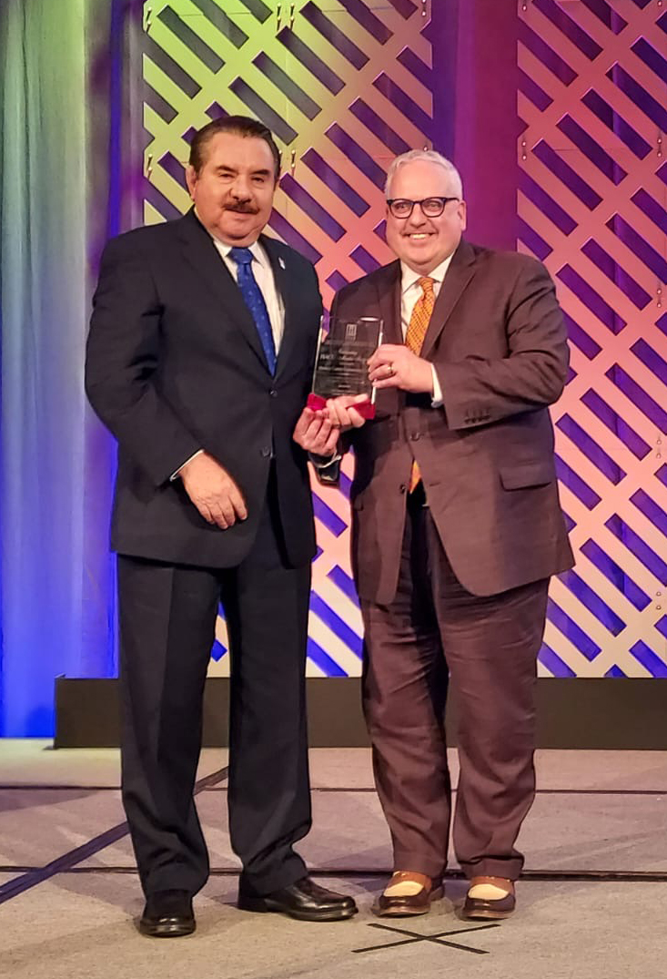 HACU President Dr. Antonio Flores and HCCC President Dr. Christopher M. Reber