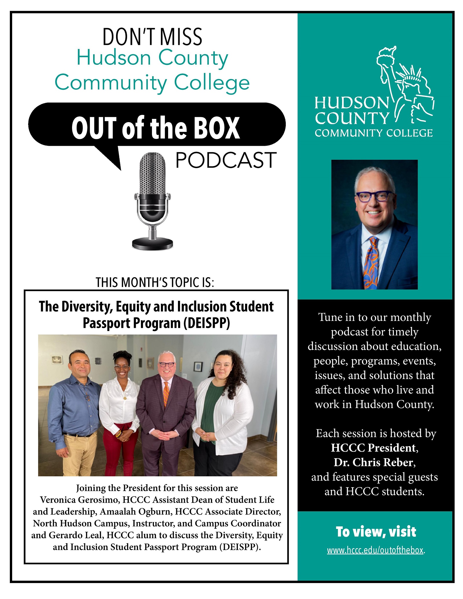 HCCC Out of the Box - The Diversity, Equity and Inclusion Student Passport Program (DEISPP)