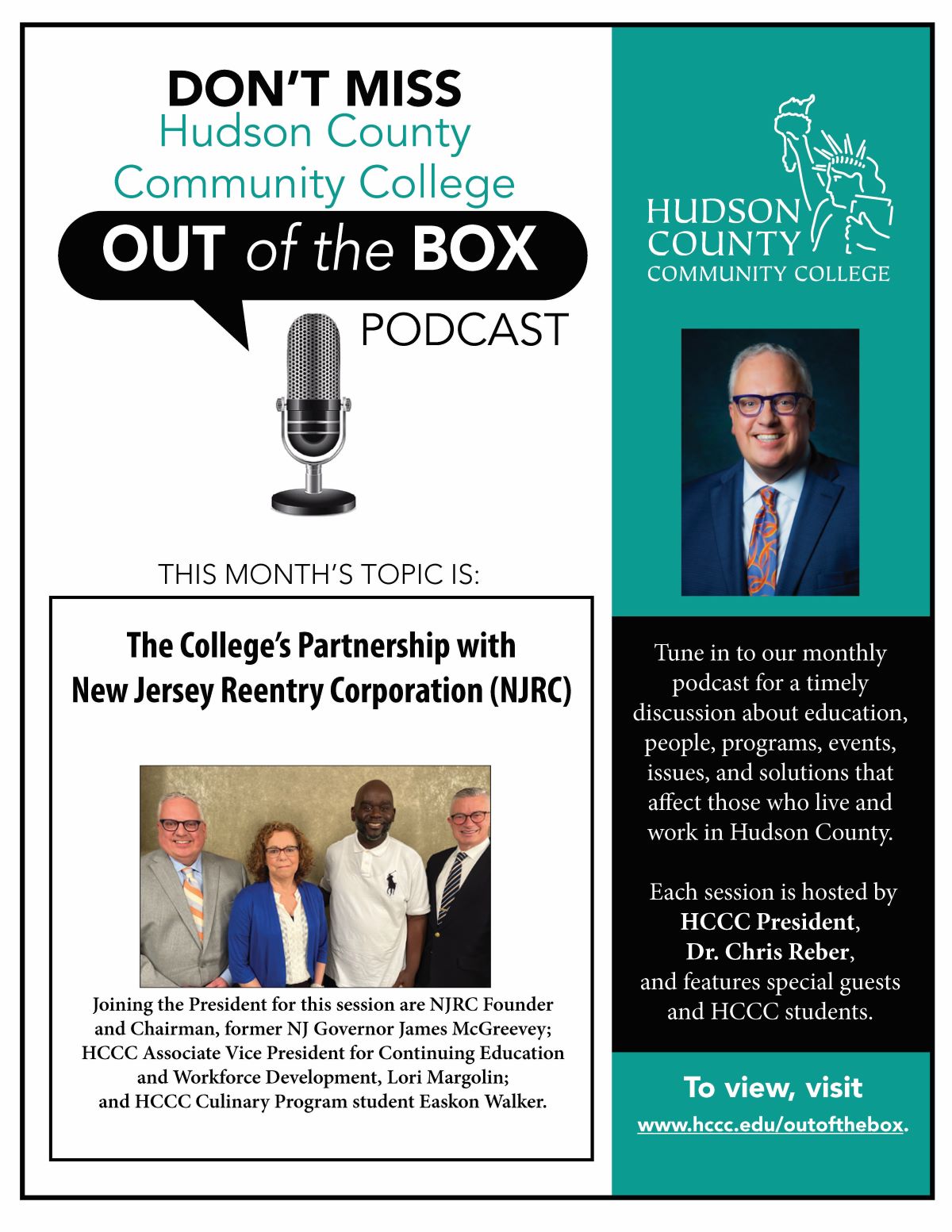 HCCC Out of the Box - The College’s Partnership with New Jersey Reentry Corporation (NJRC)