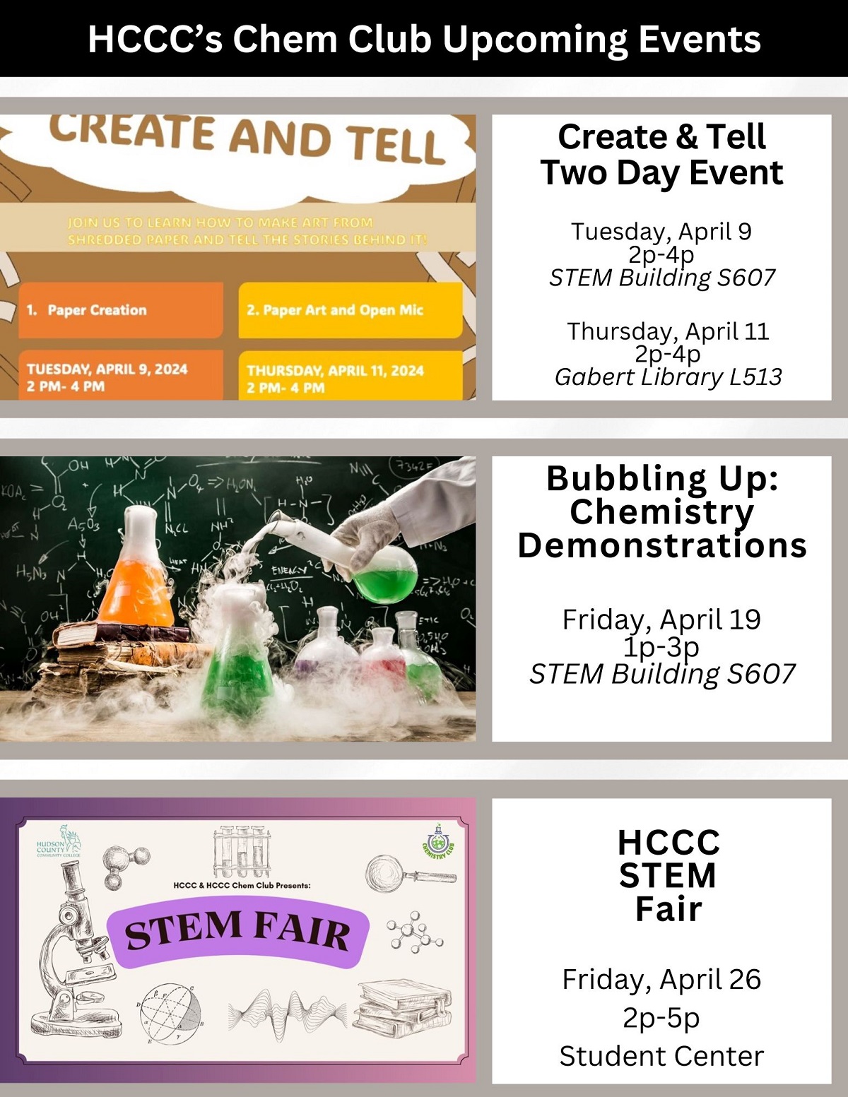 Chem Club Events