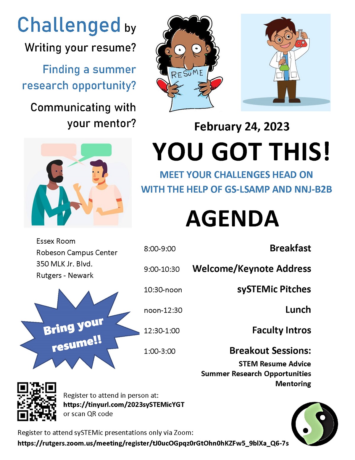 You Got This! Agenda Flyer