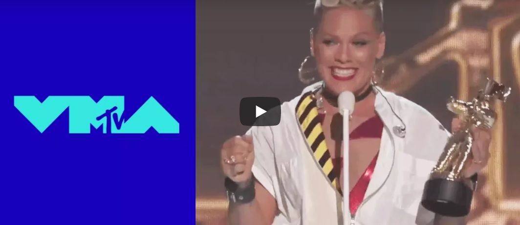 P!nk Accepts the 'Michael Jackson Video Vanguard Award' | 2017 VMAs | MTV