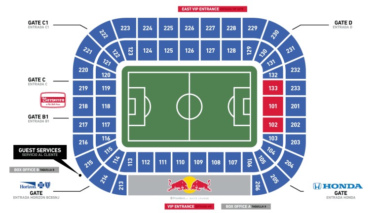 Red Bull Arena Map